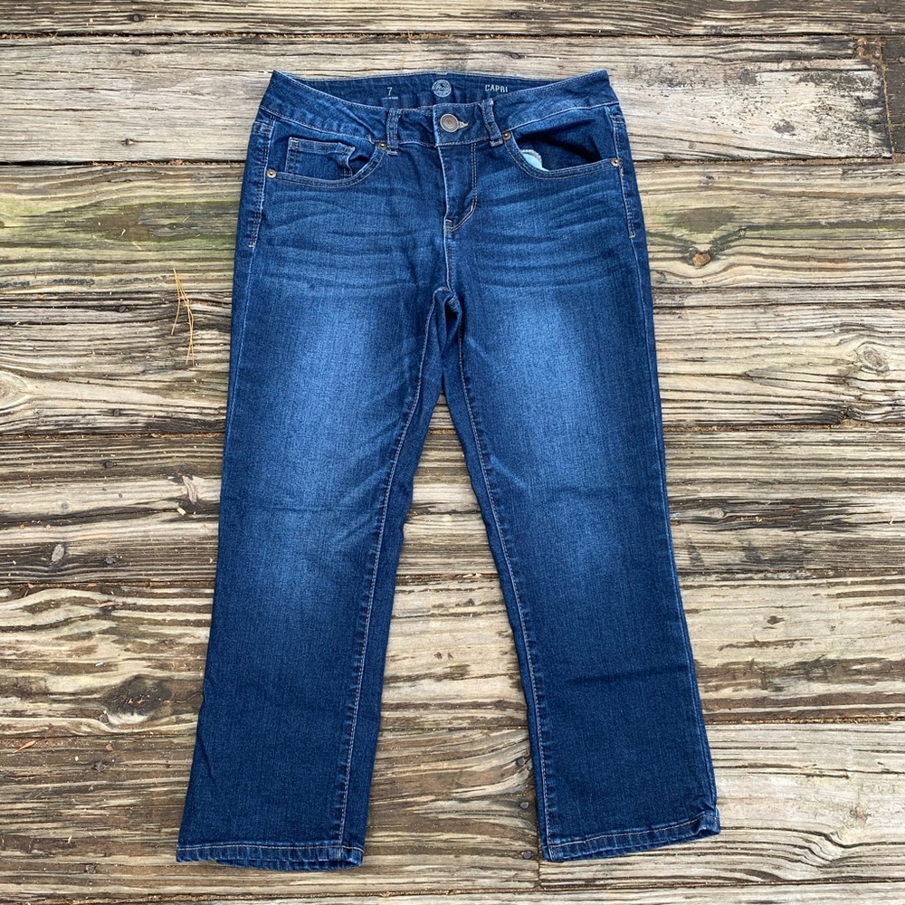 SO | Womens Capri Length Denim Jean Juniors Size 7